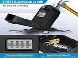 Secure Key Box New Generation Large External Key Box with 4 Waterproof Emergency Code and Keys and V1237-MS-626-057