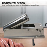 Pronti 5L Sausage Stuffer Stainless Steel with 4 Filling Tubes - Horizontal SSG-STR-HTL-5L