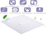 Non-Slip Shower Mat / Bath Mat Transparent With Suction Cups - 53 x 53 Cm - Non-Slip Shower Mat V1188-MS101-01905-1