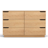 Artiss 6 Chest of Drawers Dresser Table Pine FUR-U-CDR-06-WD-AB