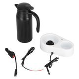 800ml Portable Electric Car Kettles Car Water Dispenser with White Base Silicone Sealing Ring Cover V1294-YM0523-3113210237911