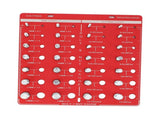 28 Hole Bolt Nut Identifier Gauge Metric Aluminum Alloy Nut Bolt Thread Checker for DIY Buffs V1294-YM0710-3114230169811
