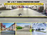 Cable Protector Ramp, 5 Packs 2 Channels Speed Bump Hump, Rubber Modular Speed Bump Rated 11000 LBS V952-DLBHQXSLX5PCSZUIBV0