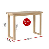 Artiss Console Table 110CM Pine FUR-Y-CST-01-WD
