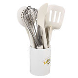 12Pcs Silicone Cooking Utensil Set White Nordic Minimalist Style NonStickware Kit for V1294-YM0714-3118210264611