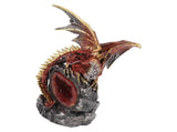 Fighting Dragon Statue Resin Desktop Dragon Figurine Sculpture with Light for Home Ornament V1294-YM0706-3115230085511