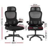 Artiss Ergonomic Office Chair Mesh Chairs Black OCHAIR-H-FZ09H-BK