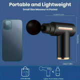 Red Portable Deep Tissue Massager 6-Speed & 4 Heads & 15-Min TimerProfessional Muscle Recovery, V1106-AMY002