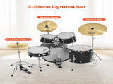 Cymbal Pack, 3 Pieces Cymbals for Drum Set, Alloy Cymbals Drum Set Includes 35.5 cm Hi-Hats, 40 cm V952-CPTZCPTZ3ZXGGQ223001V0