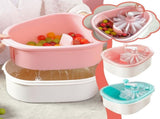 Fruit Cleaner Spinner - Fruit Washer Spinner Bowl with Lid, Large Capacity Fruit Washer Spinner with V1259-DP01-A-3024