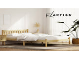 Artiss Bed Frame Double Size Wooden Oak SOFIE WBED-D-001D-WD