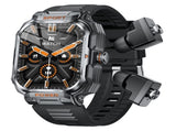 Black 2-in-1 Smartwatch with Earbuds and 2.01-Inch HD Screen for Sports V888-ELOSUNG28585