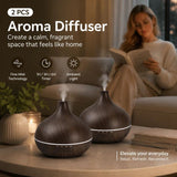 2 Pack Onion Diffuser Dark Wood Remote, 24V AU Plug, Bedroom Gift Pack V1221-XM-LB1539-ZS043