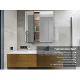 Cefito Bathroom Mirror Cabinet 600x720mm Oak BV-MC-6003-NT