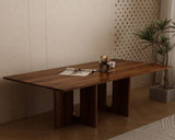 Walnut Melamine Dining Table 8 Seater V912-22APLD006-WALNUT