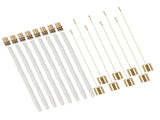 8Pack Wine Bottle Torch Kit Long Life Torch Wicks Brass Torch Wick Holders Caps Wine Bottle Torch V1294-YM0710-3117230278011
