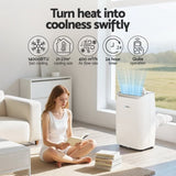 Devanti Portable Air Conditioner Dehumidifier Fan 14000BTU PAC-B-14000-WH