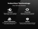 EuroChef 30cm 2 Zone Induction Cooktop, 3300W Electric, Touch Controls V219-COKICTEC320A