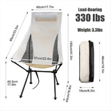 Portable Folding Recliner Moon Chair with Pillow Fishing Chair Moon Chair Recliner V1370-AZ4-10312