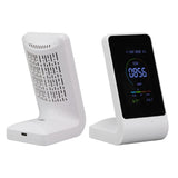 CO2 Monitor Carbon Dioxide Detect Indoor Air Quality Monitor Temperature Humidity Detection White V1294-YM3111220256511-0421