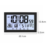 Auto Set Digital Wall Clock Battery Operated,Desk Clocks with Temperature,Humidity Display Digital V1189-WXFWAL-20260319-01142