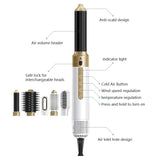 7-in-1 hair curler, automatic hair curler, hot air comb, hair dryer comb, straightening and curling, V1102-108-21036-WHT-7