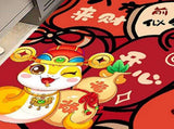 Doormat Red Home New Year Carpet Good Luck Great Implied Meaning for Housewarming Celebration Party V1294-YM0901-240908HL19-6