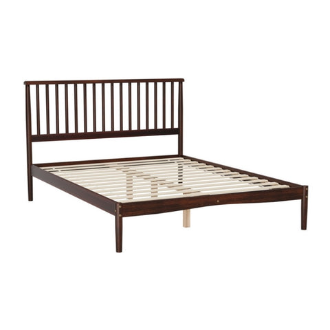 Artiss Bed Frame Double Size Wooden Base Mattress Platform Timber Walnut VISE WBED-VISE-D-WAL-AB