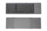 Foldable Bluetooth Keyboard with Touchpad Full-Size Travel Keyboards for Windows iOS Android-USB-B V1263-JX-7605