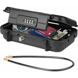 Portable Safe Box Mini Travel Safe Box Waterproof Anti-Theft With Detachable Metal Cable For Home, V1188-MS-227-0808
