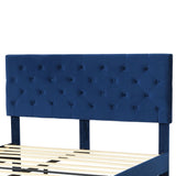 Levede Bed Frame Queen Size Mattress Blue BF1045-Q-BL