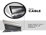 Under Tray Tool Box Underbody Pair Set 750mm Aluminium V379-UTRYFLTL7SET05