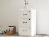 Levede File Cabinet 3 Drawers Filing Storage Cabinet HO0607-WH-AU