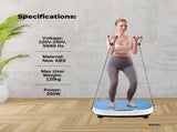 Social Hike 55cm Vibration Plate Machine Full Body Exercise Platform 200W Blue V238-SUPDZ-42099406569552