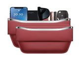 2Pack Car Seat Gap Filler Organizer - Leather Console Side Pocket Seat Storage - Stylish and V1107-800-57317-BEG-2PACK