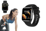 2Pcs Smart Watch Water-Resistant Smartwatch Heart Rate Fitness Tracker-Black V1263-JX-7638
