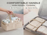 2Pcs Diaper Caddy Organizer with Inner Compartment Organization Sturdy Comfortable Carry Design for V1366-AZ2-W-15005