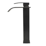 Waterfall Faucet Electroplated Black Single Handle Copper Valve Core Hot Cold Mixer Tap V1294-YM0901-3112240024411