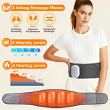 Smart Airbag Heating Massage Waist Belt 4 Airbags Compression / 3 Modes 4 Intensity Levels / V1232-QNAMQ-001