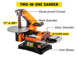 Belt Sander 300W Grinder Sander 1 x 30 Inch Electric Belt & Disc Sander 2950 RPM Variable Speed V952-300WSGJ0000000001V3