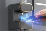 Electric Automatic Toothpaste Dispenser With Toothbrush Holders-Black V1263-JX-7388