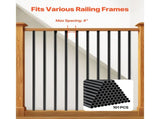 Staircase Balusters 101 Pack, 660 mm Aluminum Stair Balusters, 19 mm Water-Proof Round Metal Spindle V952-YXKLGZL101G2OOT2PV0