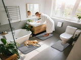 3 Pack Coral fleece Bath Mat Set - Super Soft Absorbent Quick Dry Bathroom Rug Sets, Machine V1189-LC-AMZ-00302