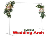 Wedding Arch White Square Backdrop Flower Display Stand Background 2.2M V201-WED0001WH8AU