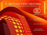 New Under Desk Leg Warmer, Portable Foot Heater Under Desk with 5 Heat Settings, Fast Warming V1366-AZ2-W-11428