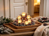 Christmas Lightedpiece with Flameless Candle Glow, Christmas Decorations Indoor, Christmas V1192-AZ-W-35169