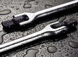 Heavy Duty 1/2Inch Joint Handle Flexible Head Socket Wrench with 180 Degree Rotation and Ergonomic V1366-AZ2-W-16746