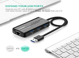 UGREEN USB 3.0 Hub with Gigabit Ethernet Adapter V28-ACBUGN20265