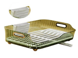 Dish Drying Rack Plastic Visualize Diversion Effluent Dish Diversion Rack for Chopsticks Bowl Plate V1294-YM0703-3118230120712