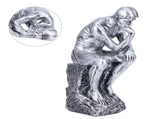 Thinker Statue European Style Resin Character Sculpture Home Office Bookshelf OrnamentSilver V1294-YM0901-3115210043911